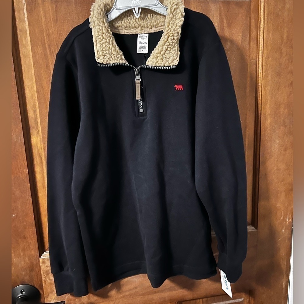 Carters  Big Boys 1/4” Zip Sweater NWT